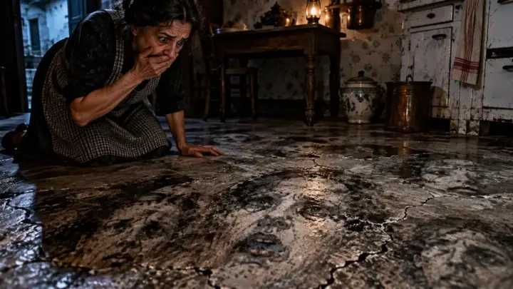 Different Faces Kept Appearing on Their Kitchen Floor