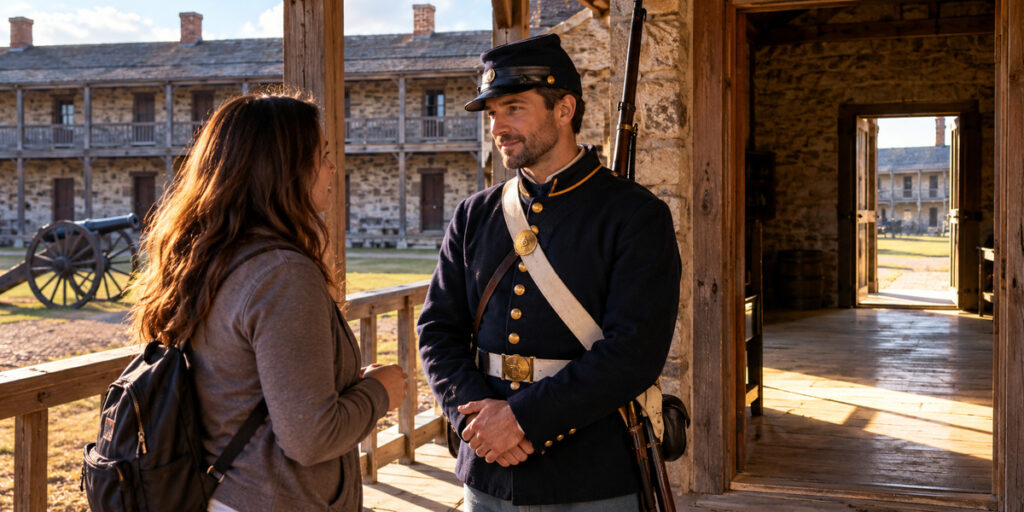 She Talked to a Soldier at Fort Scott, but No One Knew Who He Was