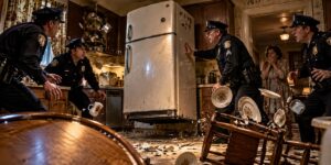 Four Police Officers Watched the Refrigerator Rise Off the Floor