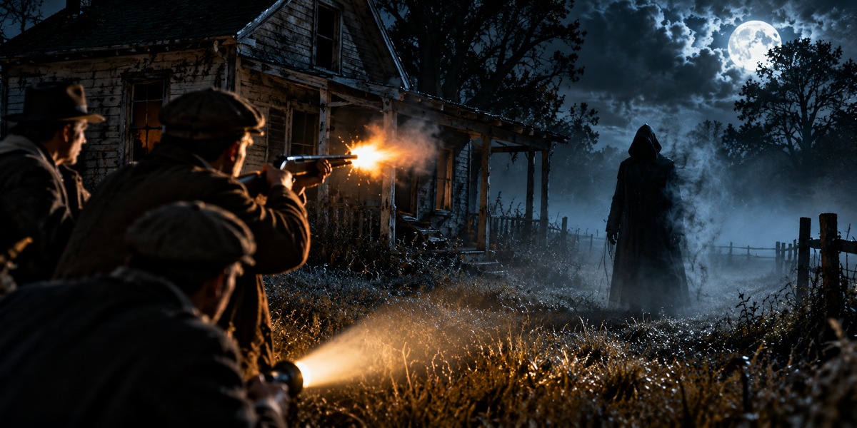 They Fired Twice at the Hooded Figure. It Just Faded Away.